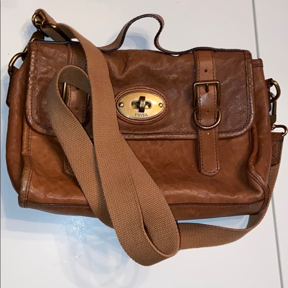 Fossil leather bag
